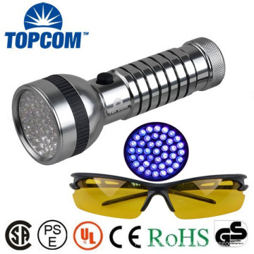 LED UV Ultra Violet Blacklight Detection Flashlight for Scorpions and Bed Bugs, Counterfeits, A/C Leaks and Pet Stains